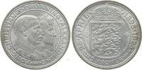 Dänemark, Königreich 2 Kronen Christian X., 1912 - 1947, Silberhochzeit -