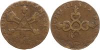 Frankreich, Königreich Six deniers Ludwig XIV., 1643 - 1715, Montpellier -