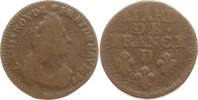 Frankreich, Königreich Liard de France Ludwig XIV., 1643 - 1715, Lyon -