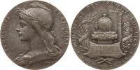 Frankreich, 3. Republik Versilberte Bronzemedaille v. Roty, Preismedaille der Französischen Eisenbahn, verliehen an Aloyse Kessler -