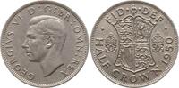 Großbritannien 1/2 Crown George VI., 1936 - 1952 -