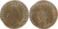 Frankreich, Königreich Liard de France Ludwig XIV., 1643 - 1715, Chatellerault -