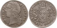Frankreich, Königreich 1/10 Ecu au bandeau Ludwig XV., 1715 - 1774, Montpellier, Variante BENEDITUM -