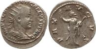 Römisches Kaiserreich Antoninian Trebonianus Gallus, Antiochia, PAX - AVGVS, Pax. steht n.l. hält Zweig u. Zepter -