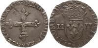 Frankreich, Königreich 1/4 Ecu Henri III., 1574 - 1589, Rennes -