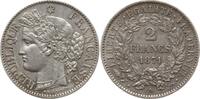 Frankreich, 3. Republik 2 Francs Typ Cérès, Paris -