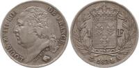 Frankreich, Königreich 1 Franc Paris, Ludwig XVIII., 1814, 1815 - 1824 -