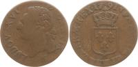 Frankreich, Königreich 1/2 Sol Ludwig XVI., 1774 - 1793, Lille -