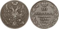10 Kopeken 1839 SPB-NG Russland Nikolaus I., 1825 - 1855, St. Petersburg Gutes sehr schön, feine Patina, Kr.