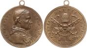 Vatikan Tragbare Bronzemedaille Leo XII., 1823-1829, v. Montagny, a.d. Jubeljahr 1825 u.s. 10 J. Kardinalsjub. -