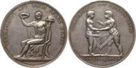 Österreich Silbermedaille Franz II., 1792-1816, v. Stuckhart, Zwei Kinder verbunden mit Band und Amorpfeil -