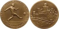 Tschechoslowakei, Stadt Trencin Große Bronzemedaille 60 Jahre Fußballabteilung TJ Jednota Trencin, Fußballspieler / Trentschiner Burg -