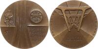 Slowakei, Stadt Bratislava Bronzemedaille v. Milan Kozuch, auf den Eisenbahnbau -