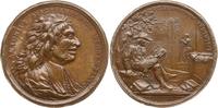Italien- Florenz Bronzemedaille, R! v. Ianvario, auf Antonius Magliabechi, 1633 - 1714, Bibliothekar -
