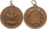 Italien - Genua Tragbare Bronzemedaille v. Ferrea, Preismedaille (nicht verliehen), gekr. Wappen, Citta di Genova -