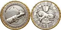 Schweiz - Luzern Versilberte und vergoldete Bronzemedaille v. Paul Kramer, Neuenburg, auf das XIII. Eidgenössische Kleinkaliberschützenfest -