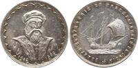 Portugal Kleine Silbermedaille auf die Entdeckung des Seewegs nach Indien durch Vasco da Gama, 1469 - 1524 -