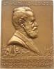 Österreich, Kaiserreich, Stadt Wien Einseitige Bronzeplakette v. Weinberger, auf den Operettenkomponisten Karl Rudolf Weinberger, 1861 - 1939 -