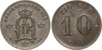 Schweden, Königreich 10 Öre Oskar II., 1872 - 1907 -