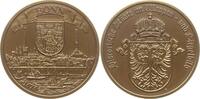 Bonn, Stadt Bronzegussmedaille Stadtansicht a.d. Jahr 1575 / Stadtwappen -