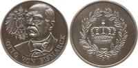 Berühmte Personen - Politiker Versilberte Bronzemedaille o.J. (20. Jh.) Otto von Bismarck, 1815 - 1898 UNC-, mattiert