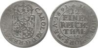 Herzogtum Pommern unter Schweden 1/12 Taler (Doppelgroschen) Karl XI., 1660 - 1697, Stettin, Im Mittelschild Greif nach links -