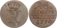 Brandenburg-Preußen 1/48 Taler Friedrich II., 1740 - 1786, Berlin, Beizeichen Rosetten -