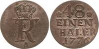 Brandenburg-Preußen 1/48 Taler Friedrich II., 1740 - 1786, Berlin, Beizeichen Rosetten, stark kupferhaltig -