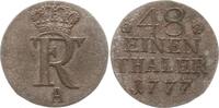 Brandenburg-Preußen 1/48 Taler Friedrich II., 1740 - 1786, Berlin, Beizeichen Rosetten -
