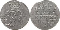 Brandenburg-Preußen 1/24 Taler Friedrich II., 1740 - 1786, Berlin, 8 - strahlige Sterne -