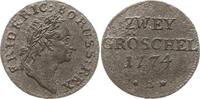 Brandenburg-Preußen 2 Gröschel Friedrich II., 1740 - 1786, Breslau -