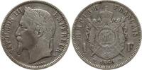 Frankreich, Kaiserreich 1 Franc Napoleon III., 1852 - 1870, Bordeaux -