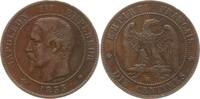 Frankreich, Kaiserreich 10 Centimes Napoleon III., 1852 - 1870, Straßburg -