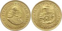 Südafrika 1 Cent Planwagen -