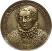 RDR, Mähren Einseitige Bronzegussmedaille a.d. Hochzeit Elisabeth Kotwrdowska von Wolessnicky mit Jiri Zikmund v. Zastrizi -