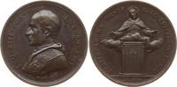 Vatikan Bronzemedaille Leo XIII., 1878 - 1903, An XXII, von Bianchi, auf das heilige Jahr -