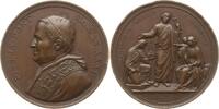 Vatikan Bronzemedaille Pius IX., 1846-1878, v. Bianchi, Einführung des Festes des hl. Joseph 1871 -