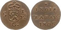 Niederländisch-Ostindien 1/2 Duit (5 = 1/32 Gulden) Louis Napoleon, 1806 - 1810, Holland -