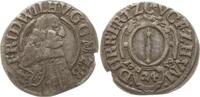 Brandenburg-Preußen 1/24 Taler (Groschen) Friedrich Wilhelm, 1640-1688, Halberstadt, Jz. unterm Schild, v. Schr. 1337 -