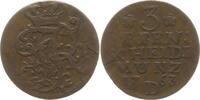 Brandenburg-Preußen 3 Pfennig Friedrich II., 1740 - 1786, Aurich -