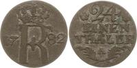 Brandenburg-Preußen 1/24 Taler Friedrich II., 1740 - 1786, Berlin, Beizeichen Rosetten -