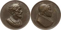 Vatikan Bronzemedaille Pius IX., 1846 - 1878, v. L. Schmitt, auf seine Wahl, Brb. des Apostels Petrus -