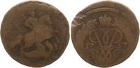 Russland 2 Kopeken Elisabeth I., 1741 - 1761, Überprägungsspuren -