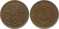 Dänemark, Königreich 1 Öre Frederik VIII., 1906 - 1912 -
