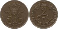 Dänemark, Königreich 2 Öre Frederik VIII., 1906 - 1912 -