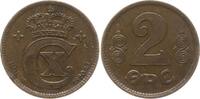 Dänemark, Königreich 2 Öre Christian X., 1912 - 1947 -