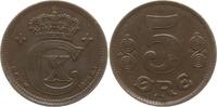 Dänemark, Königreich 5 Öre Christian X., 1912 - 1947 -