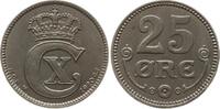 Dänemark, Königreich 25 Öre Christian X., 1912 - 1947 -