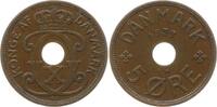 Dänemark, Königreich 5 Öre Christian X., 1912 - 1947 -