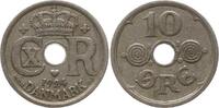 Dänemark, Königreich 10 Öre Christian X., 1912 - 1947 -